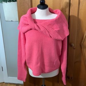 Coral pink sweater